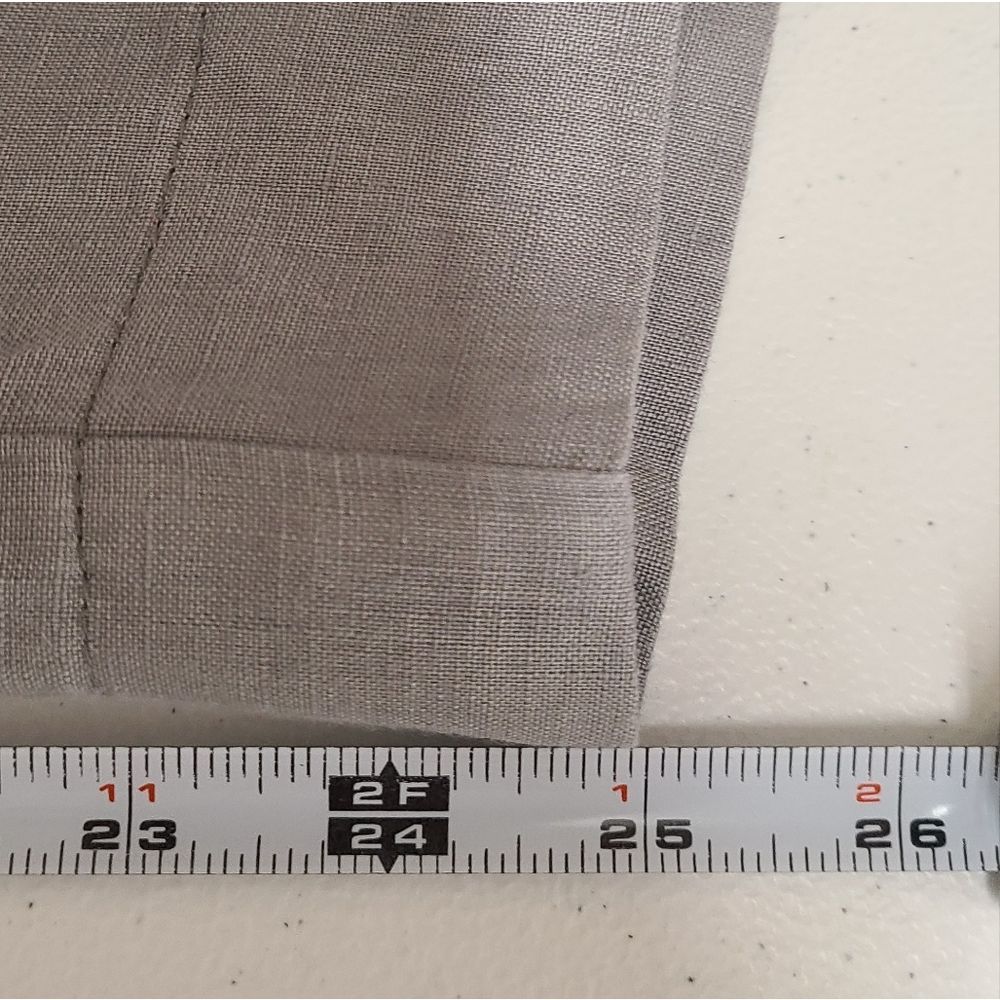 St. Tropez Gray Wide Leg Linen Capri Pants size 10 - Picture 9 of 9